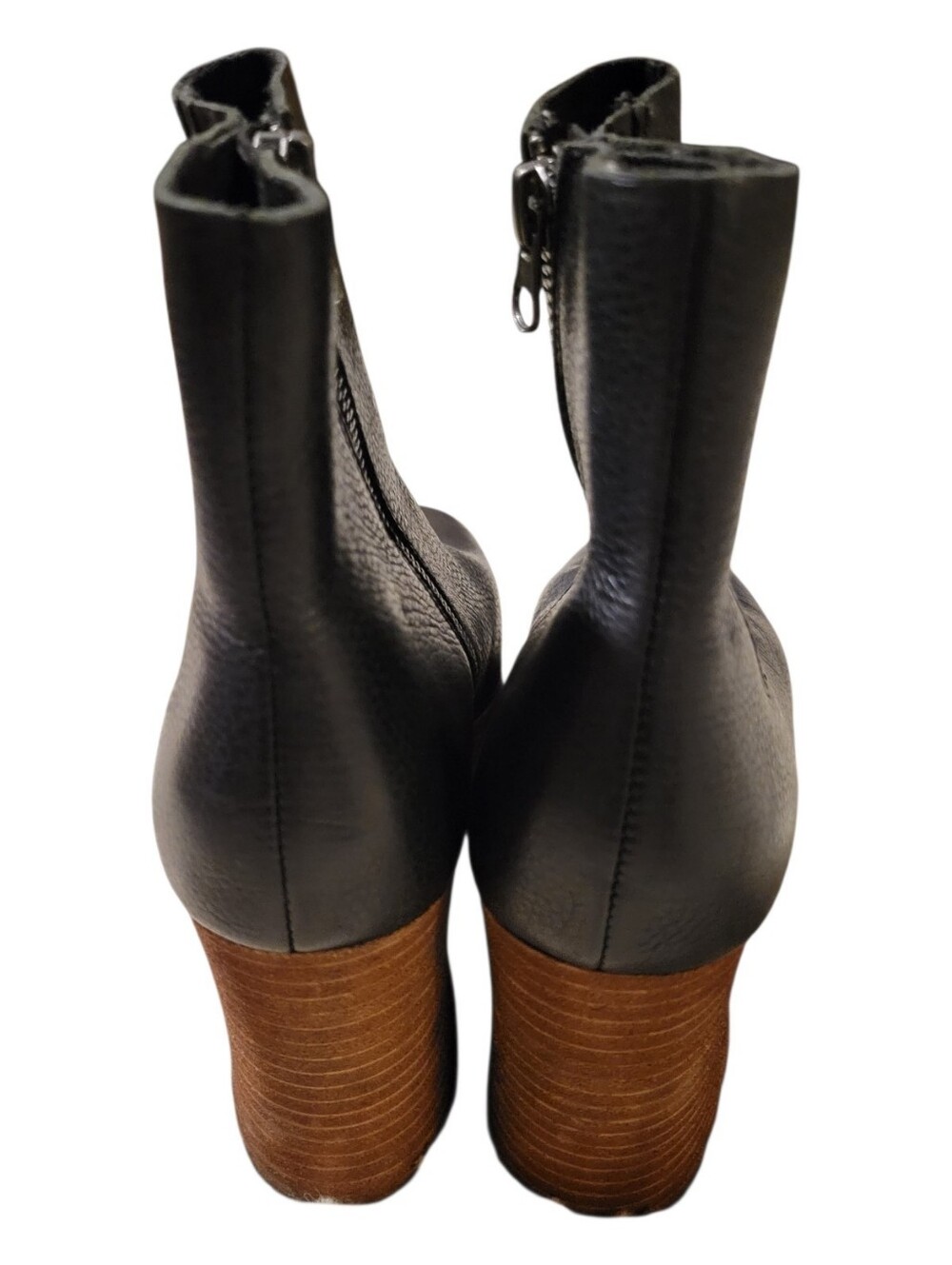 Korke -Ease Baylie Black Leather Platform Ankle Boots Size 7.5 - Picture 8 of 11